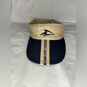 Adult's SeaWorld Sun Visor Souvenir Hat Cap Logo Men's Women's Theme Park Blue